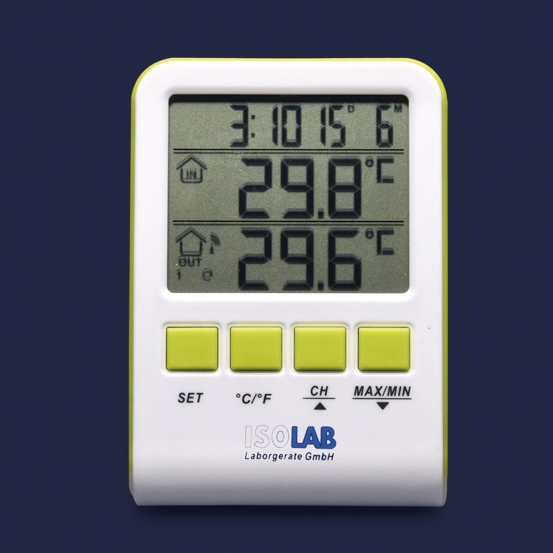 Термометр мин Мах электронный. Термогигрометр, настольный ISOLAB. Thermo Hygrometer ISOLAB Price.