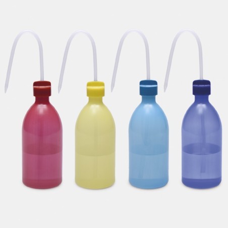 PİSETLER - dar boyunlu - renkli şişe ve kapaklı